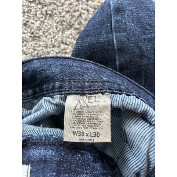 TK AXEL 38 X 30 (29.5) JEANS Slim Boot Stretch Denim Dark Wash WEARHARDER D24 - Picture 7 of 10